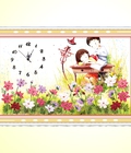 Hình ảnh: Tranh ruy băng đồng hồ mã: C-0006(47x43cm)
