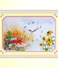 Hình ảnh: Tranh ruy băng đồng hồ mã: C-0073(50x70cm)