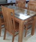 Hình ảnh: Bộ bàn ăn bốn ghế gỗ sồi GBA027