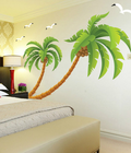 Hình ảnh: Decal trang trí cây dừa