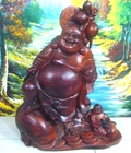 Hình ảnh: Tượng Di Lặc nhất phúc tài lộc. MS: GMN 192TH. Gỗ mỹ nghệ Đà Nẵng