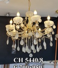 Hình ảnh: Đèn chùm pha lê nến 