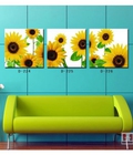 Hình ảnh: Tranh bộ treo tường hiện đại MC022 (kích thước 90x30cm)  