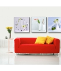 Hình ảnh: Tranh đồng hồ bộ 3 bức DH284A (kích thước 30x30cm)     