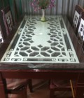 Hình ảnh: bàn ăn đục CNC màu