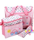 Hình ảnh: Tứi đựng đồ cho mẹ và bé: Carter, 5 chi tiết, túi in hình ô tô