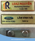 Hình ảnh: Làm bảng tên, logo, huy hiệu đồng ăn mòn, kim loại in, bảng tên thay tên trên các chất liệu. LH: 01234703739/083.5895723