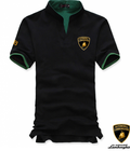 Hình ảnh: Áo Thun Lamborghini cổ trụ đen