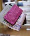 Hình ảnh: Kẹp tiền bằng da trăn, da cá sấu, đà điểu của Khoaleather
