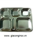Hình ảnh: Khay cơm công nghiệp inox