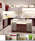 Hình ảnh: Bán bộ tủ bếp mã số TB03 va TB04 bằng vật liệu Acrylic.