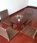 Hình ảnh: bàn ghế cafe mây nhựa giá rẻ.