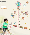 Hình ảnh: Decal dán tường thước đo chiều cao cho bé