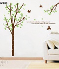 Hình ảnh: Decal trang trí nội thất phòng khách cây xanh forever