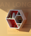 Hình ảnh: Kệ trang trí lục giác