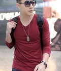 Hình ảnh: Áo thun nam dài tay cổ tim,cổ tròn hàng mới về ngập shop bán sỉ bán lẻ, ship hàng trên toàn quốc