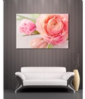 Hình ảnh: Tranh treo tường hoa Hồng phấn DH857A (kích thước 90x60cm)  