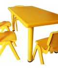Hình ảnh: Bàn nhựa mâm non nhập khẩu hình chữ nhật