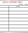 Hình ảnh: Bảng từ trắng ghi lịc công tác