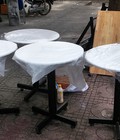 Hình ảnh: Bàn cafe chân đúc gang, mặt bàn bằng đá