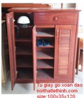 Hình ảnh: Tủ giầy gỗ xoan đào