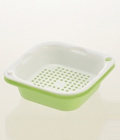 Hình ảnh: Bộ rổ chậu nhựa kháng khuẩn Lei size M