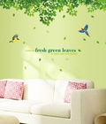 Hình ảnh: Decal dán tường tán cây - A002