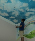 Hình ảnh: Tranh tường trần mây - ý tưởng trang trí độc đáo