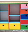 Hình ảnh: kệ 4 khoang 7 ô kéo