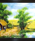Hình ảnh: Tranh phong cảnh làng quê