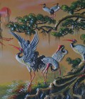 Hình ảnh: Tranh phong thủy Tùng hạc diên niên
