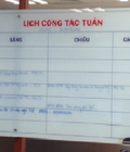 Hình ảnh: Bảng kính ghi lịch công tác