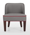 Hình ảnh: Ghế sofa Doble - Xám, viền đỏ