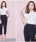 Hình ảnh: Guốc dép sz 35 50 100 150k, crop top sequin zara, áo hoa phối thun HM, chân váy ren F21, phấn mắt Tony Moly...
