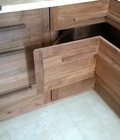 Hình ảnh: Tủ bếp dưới gỗ óc chó (walnut)