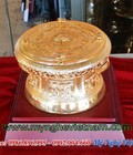 Hình ảnh: Trống đồng mạ vàng đk 12cm, trống đồng đông sơn đúc máy