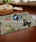 Hình ảnh: Thảm chùi chân hình đôi bướm và hoa - T09