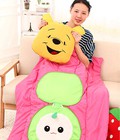 Hình ảnh: Bán buô Chăn Gối 2 Trong 1 Giá rẻ:Mickey,Doremon,Gấu,Mèo,Thỏ