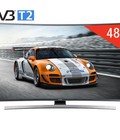 Hình ảnh: Tivi led Samsung Smart TV Ultra HD 4K UA48JU6600 thiết kế màn hình cong ấn tượng.