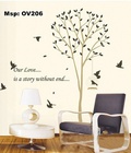 Hình ảnh: Decal dán tường Ovivi Cây Our Love OV206