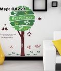 Hình ảnh: Decal dán tường Ovivi Cây Happy Tree OV223
