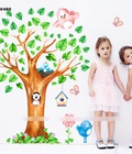Hình ảnh: Decal dán tường Ovivi Cây tổ chim non OV480
