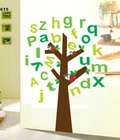 Hình ảnh: Decal dán tường Ovivi cây chữ cái OV615