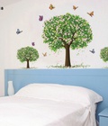 Hình ảnh: Decal dán tường Ovivi ba cây xanh nhỏ OV618