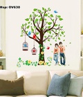 Hình ảnh: Decal dán tường Ovivi cây tình nhân Ov630