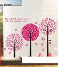 Hình ảnh: Decal dán tường Ovivi ba cây anh đào OV656