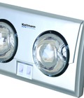 Hình ảnh: Đèn sưởi nhà tắm 2 bóng Koottman bạc K2B S