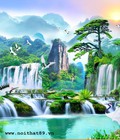 Hình ảnh: Tranh treo tường thác nước con cò HP 091