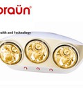 Hình ảnh: Đèn sưởi nhà tắm BRAUN 3 bóng vàng