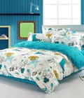 Hình ảnh: Bộ chăn ga gối cotton 100% Giầy xanh